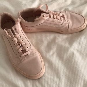 Monochrome Pastel Pink Vans